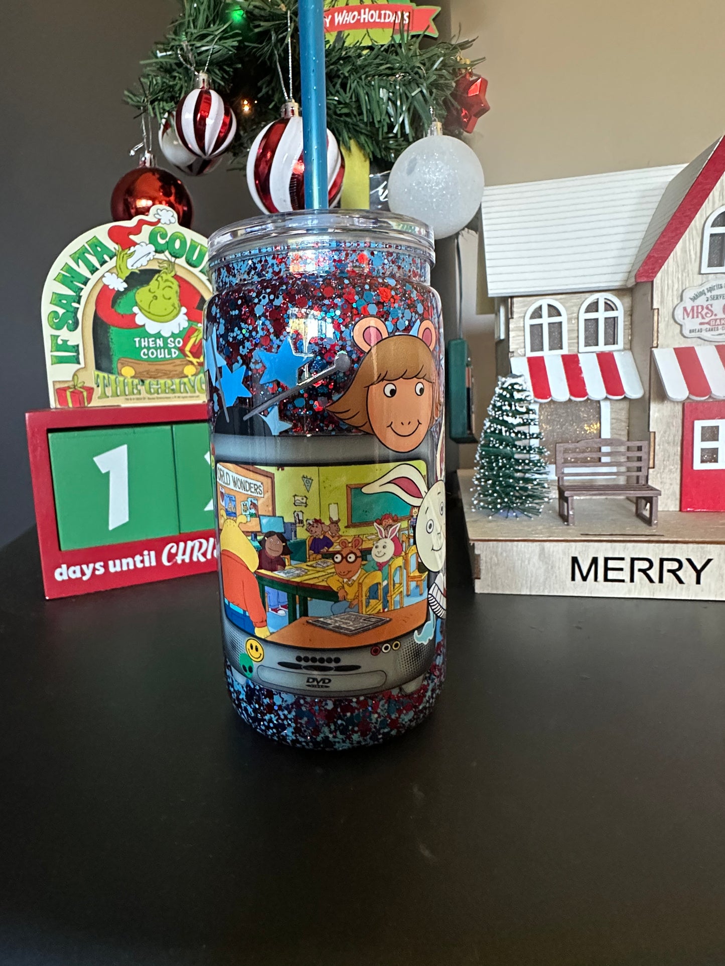 Acrylic Snowglobe Tumbler