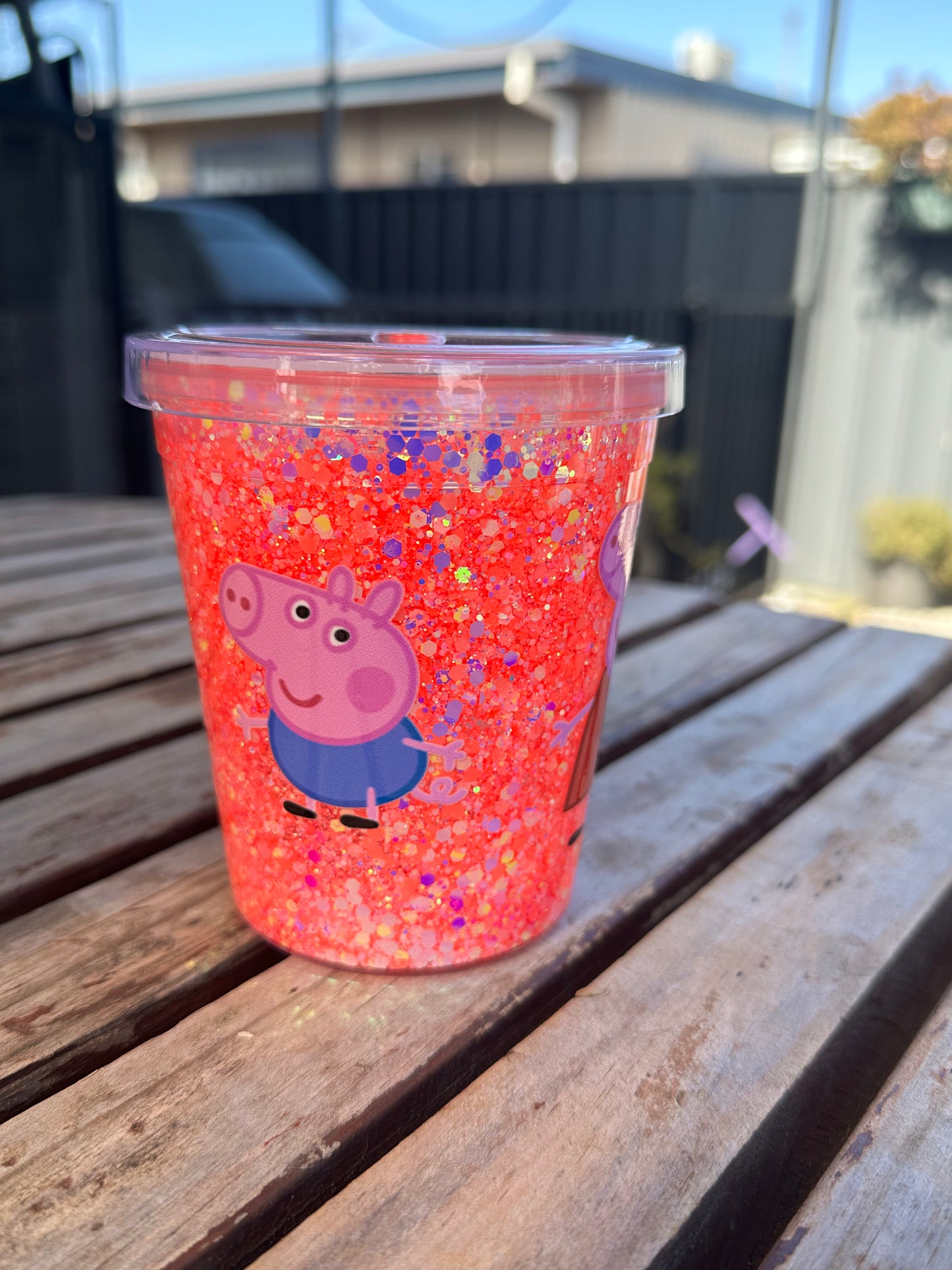 12oz acrylic cup + screw lid