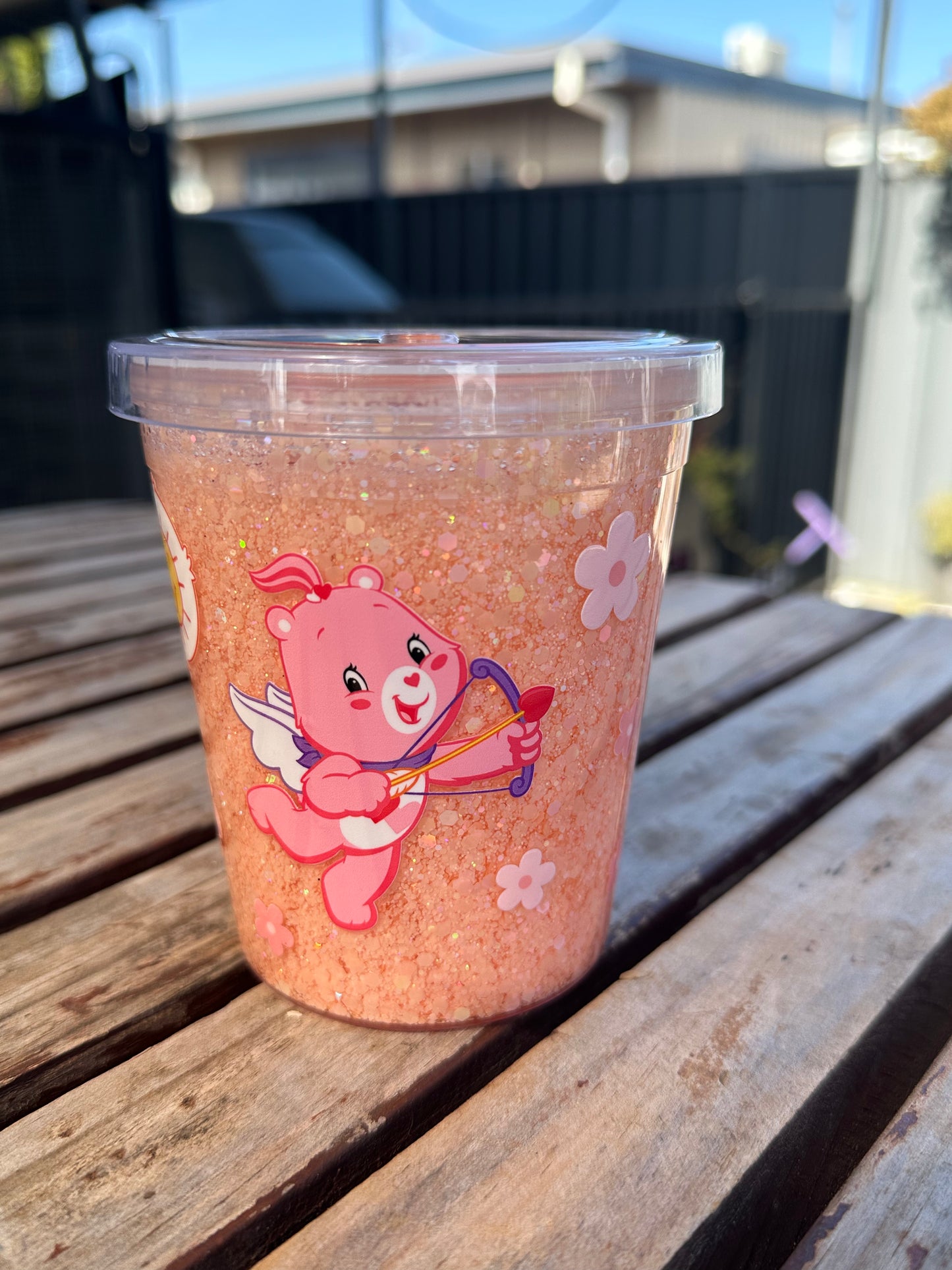 12oz acrylic cup + screw lid